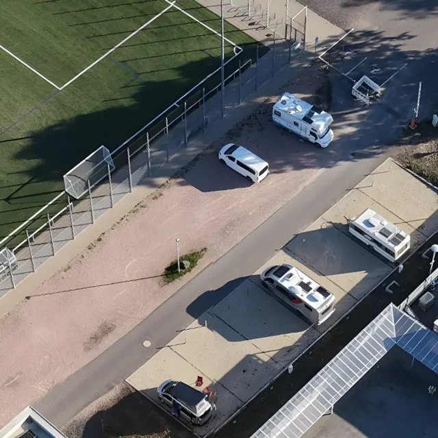 Luftbild Wohnmobilstellplatz