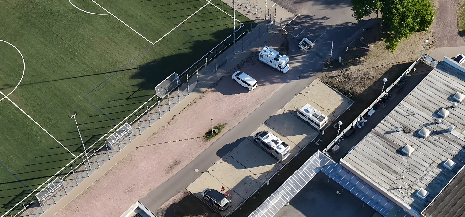 Luftbild Wohnmobilstellplatz
